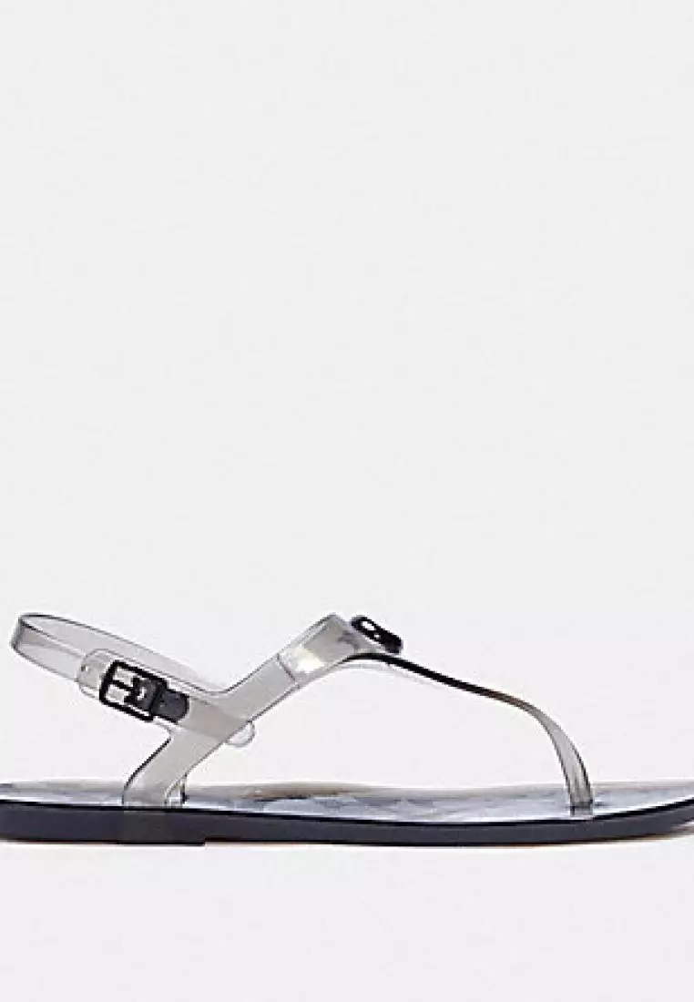 Coach Natalee Jelly Sandal Black