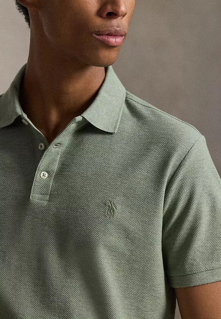 Custom Slim Fit Honeycomb-Mesh Polo