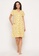 Clovia yellow Clovia Owl Print Button Me Up Short Nightdress in Yellow - 100% Cotton 811BEAAC9BE48FGS_2