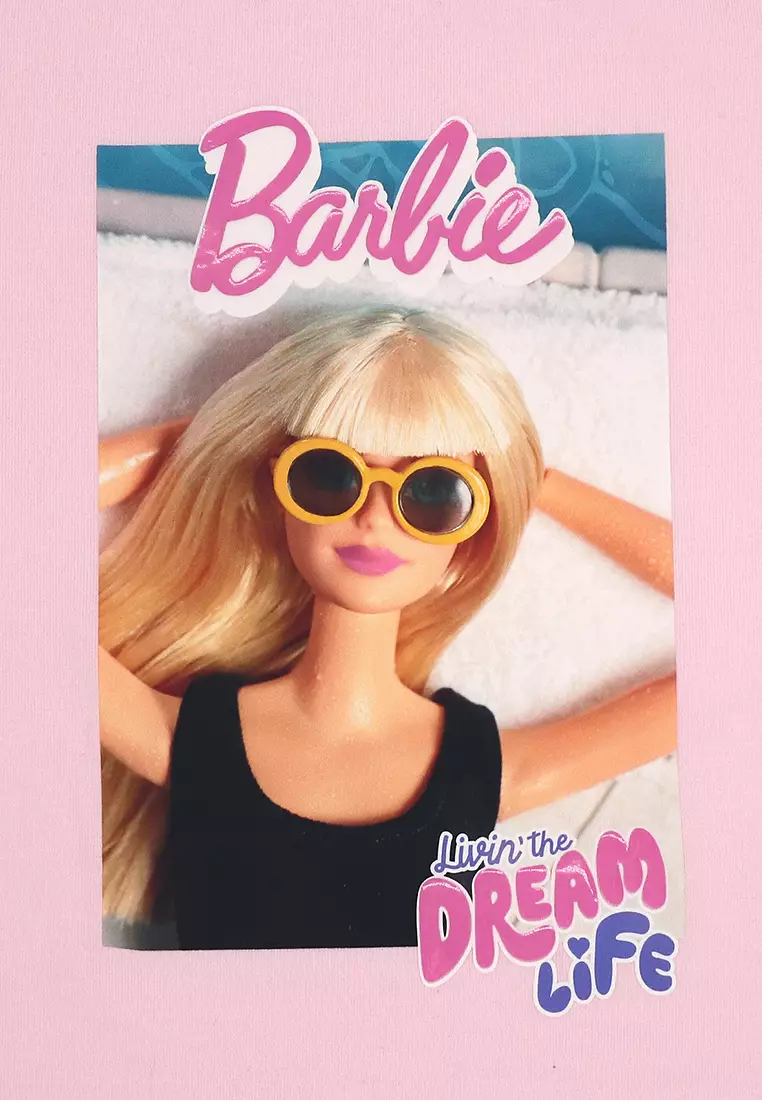 Girls Licensed Graphic Ringer T-Shirt "Livin' the Dream Life"