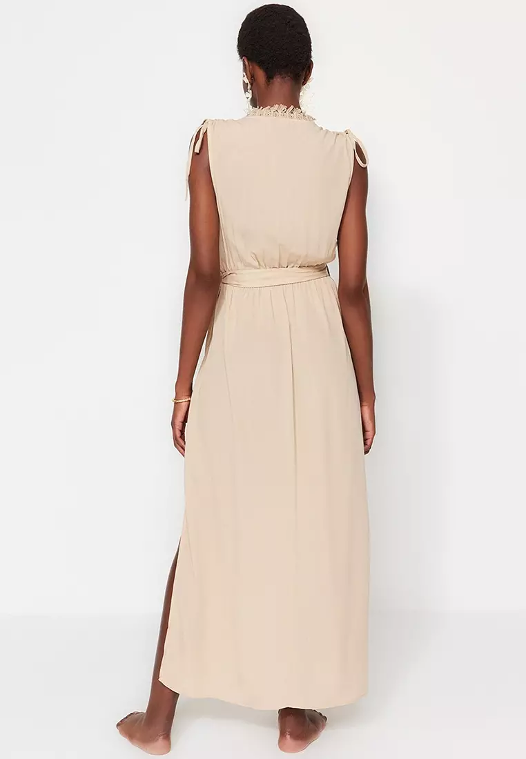 Beige 2025 beach dress