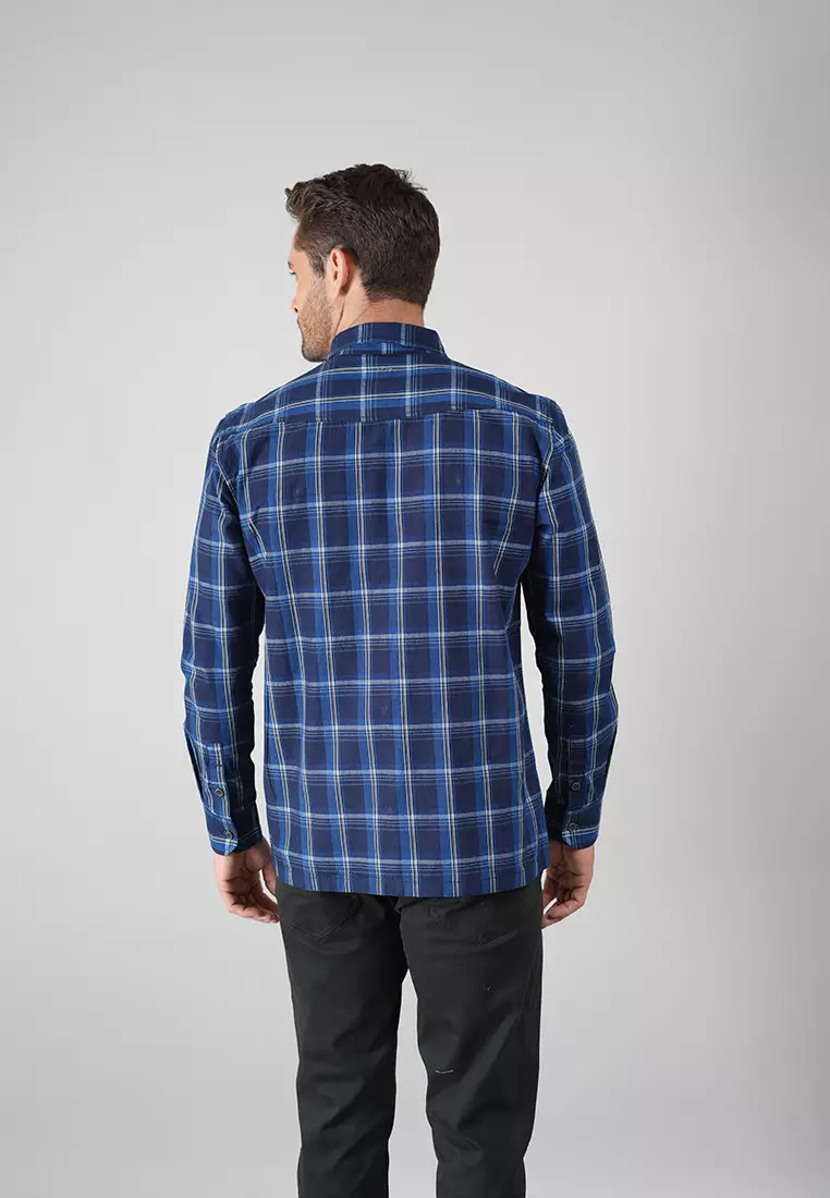 LGS - Kemeja Casual Pria - Lengan Panjang - Kotak-Kotak