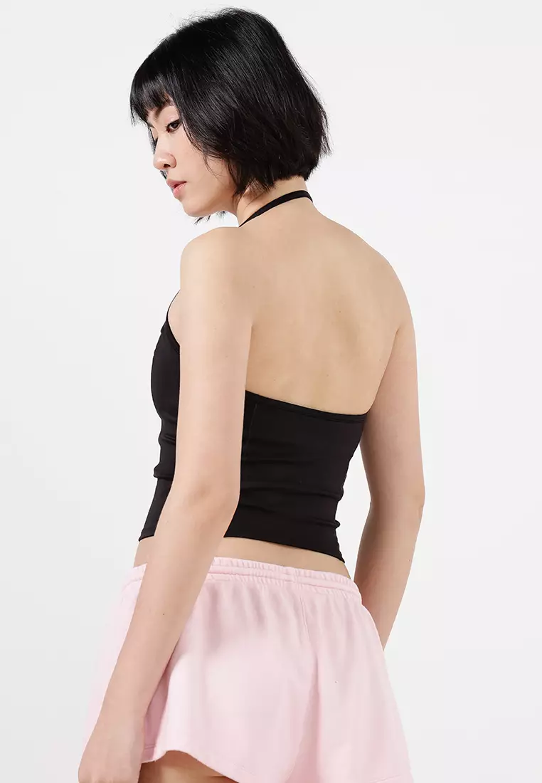 Ultra Move Scoop Halter Tank Top