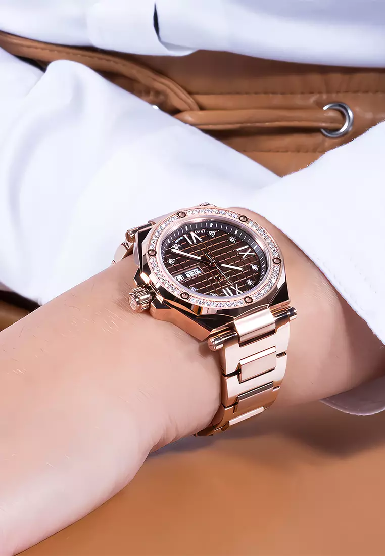 Gc Legacy Lady Mid Size Rosegold Stainless Steel Swiss Made - Z20001L4MF