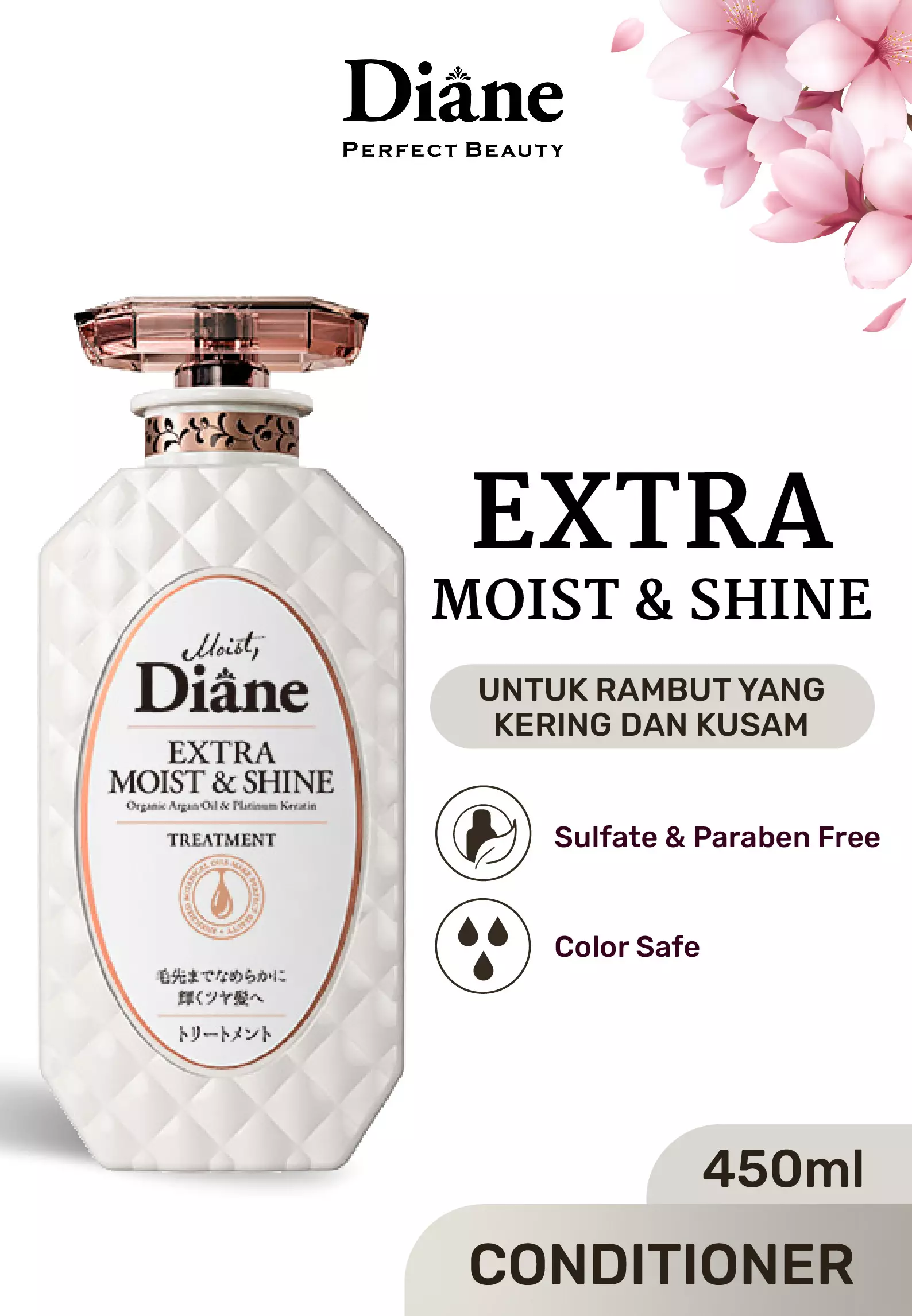 Moist Diane Extra Moist and Shine Treatment (Conditioner) 450 ml