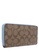 Coach brown Coach Long Zip Around Wallet In Signature Canvas - Brown/Marble Blue A5B19ACCC03066GS_1