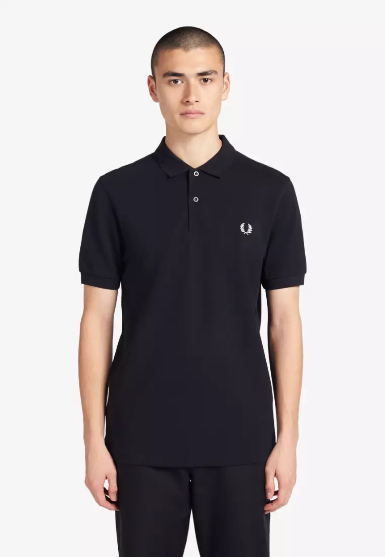 Fred Perry M6000 Plain Fred Perry Shirt (Navy Blue)