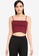 Cotton On red Straight Neck Crop Cami Top 8ECA7AA4139EA6GS_1