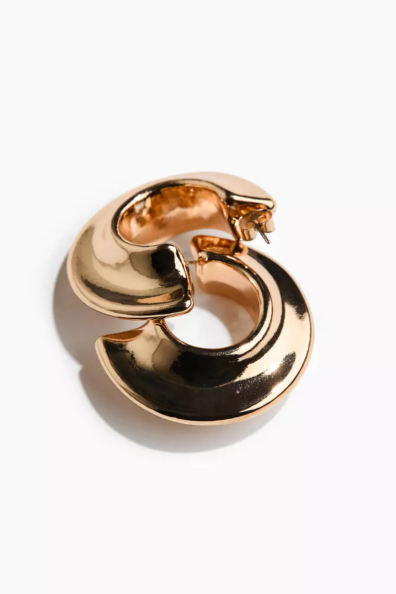 Chunky hoop earrings