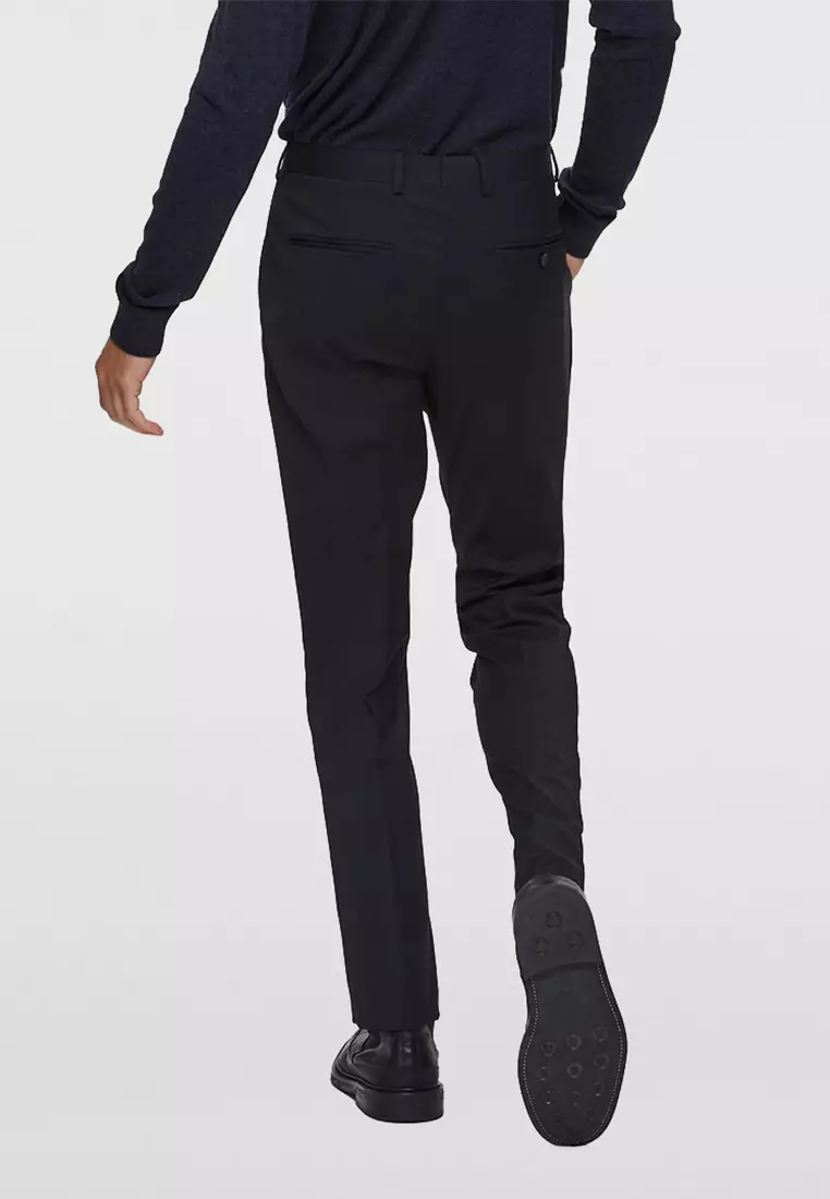 Enzy Basic Celana Formal Pria Slimfit - Hitam