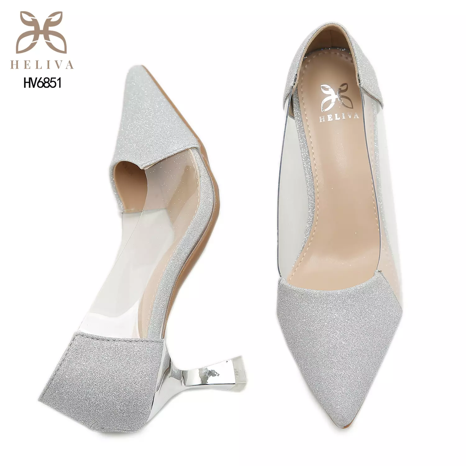 Heliva Amina High Heels Glitter Sol 6cm HV6851