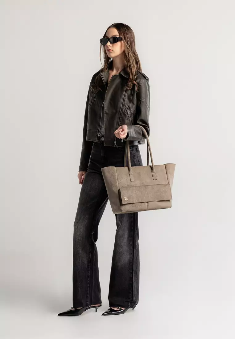 Aure M Tote Suede - Mocha