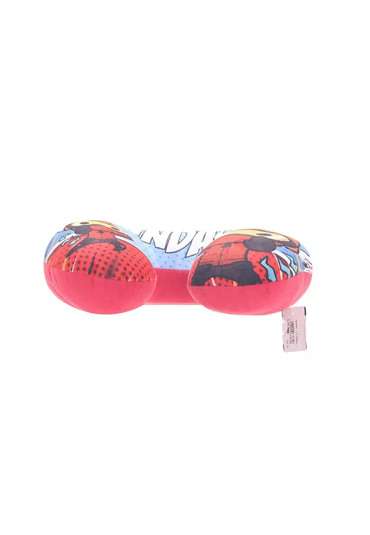 Bantal Leher Headrest Gundala Biru Merah