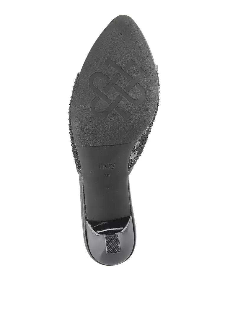 TIFFANY J2581-1 FORMAL SANDALS BLACK