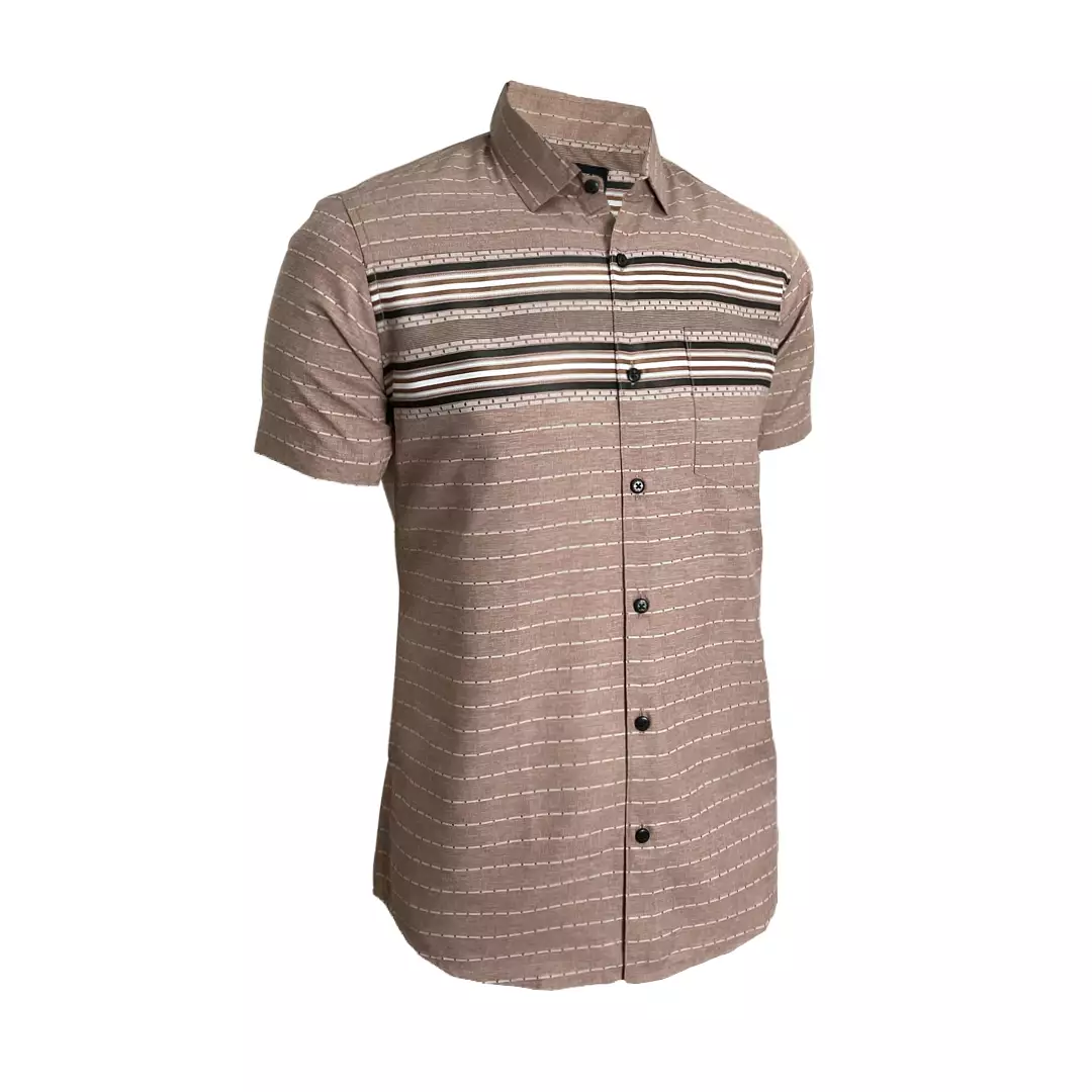 Red Cliff Kemeja Motif Pria Lengan Pendek