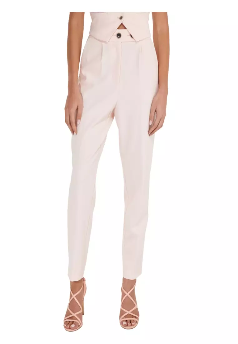 MARCIANO Womens Beige Floral Skinny Pants main image 0