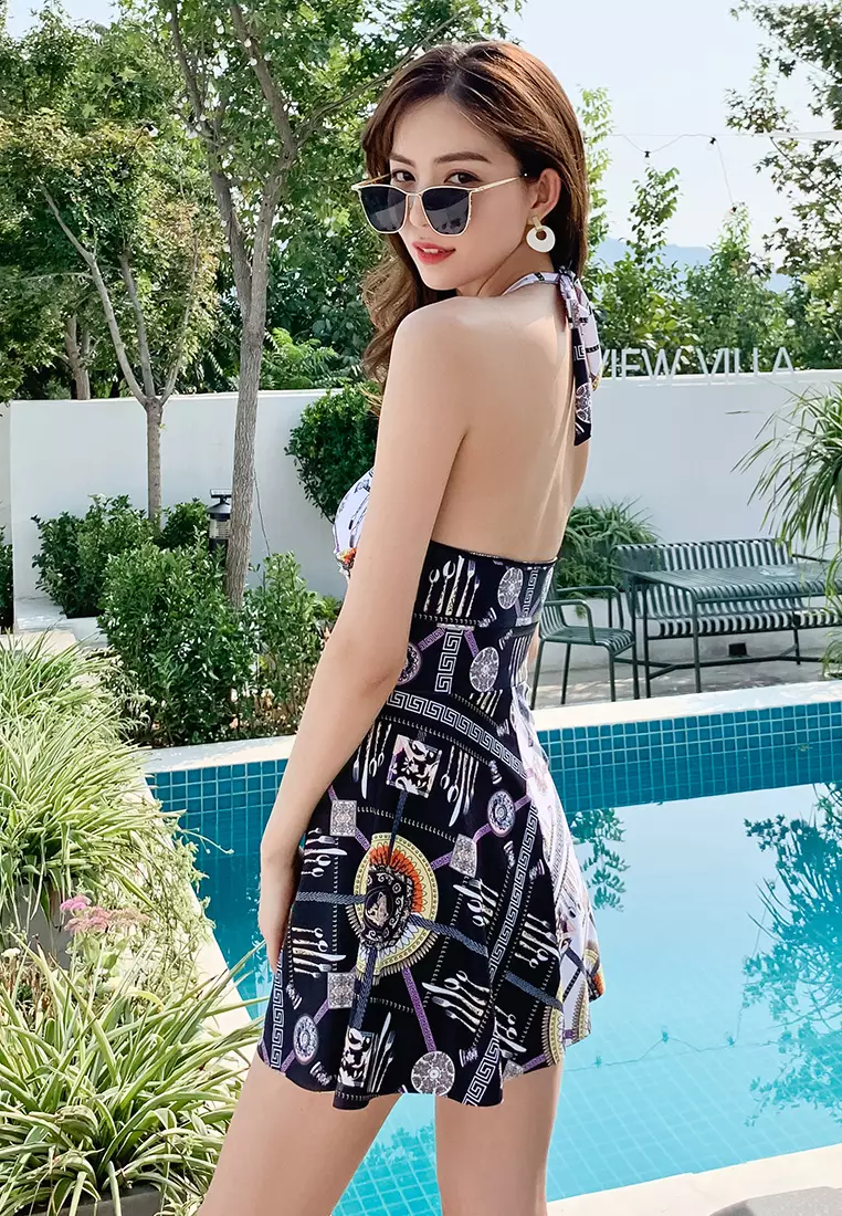 Girls black one piece online