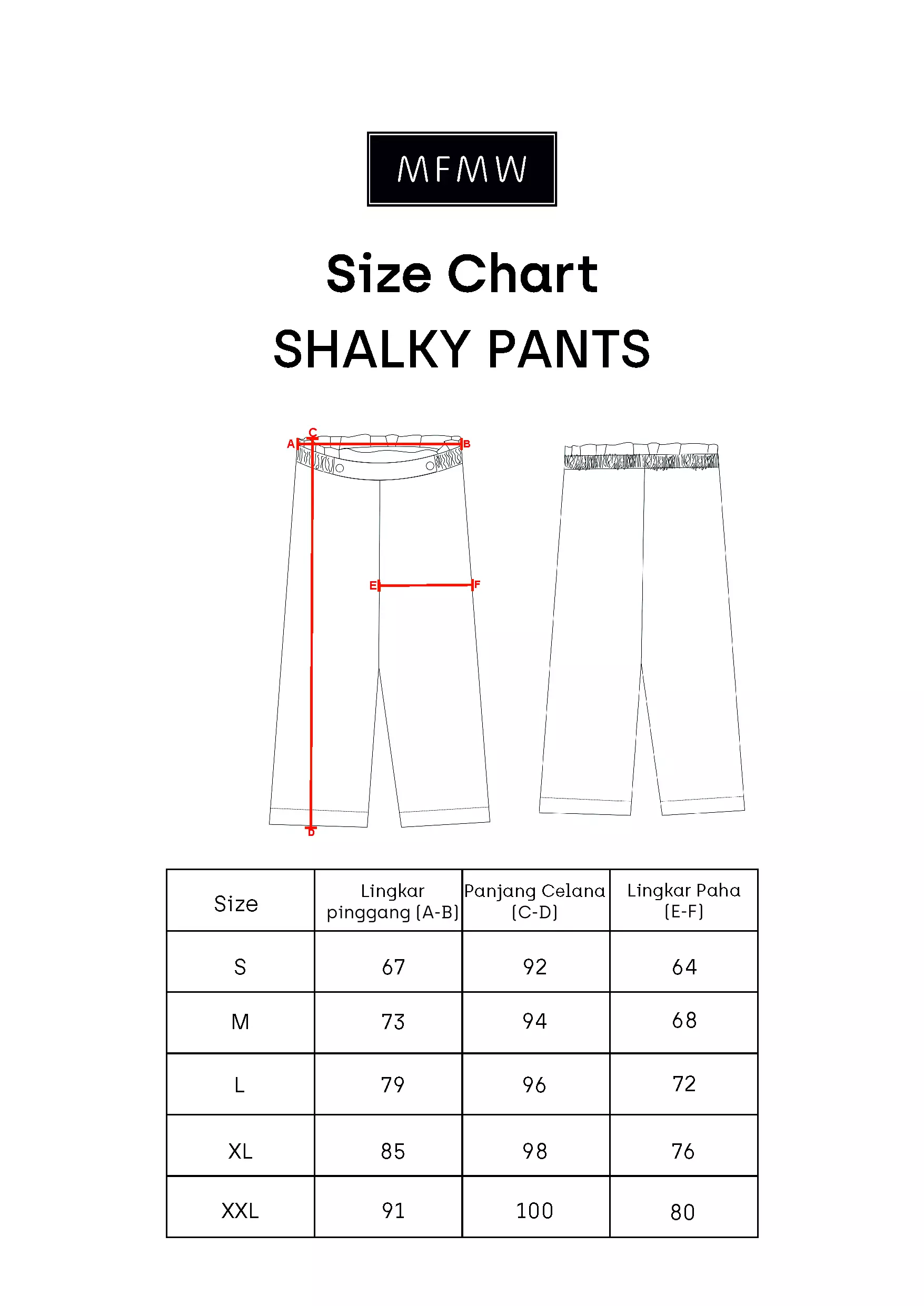 MFMW Shalky Celana Panjang Merah