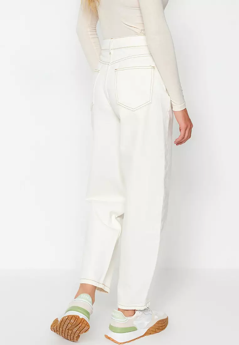 High Waist Barrel Jeans