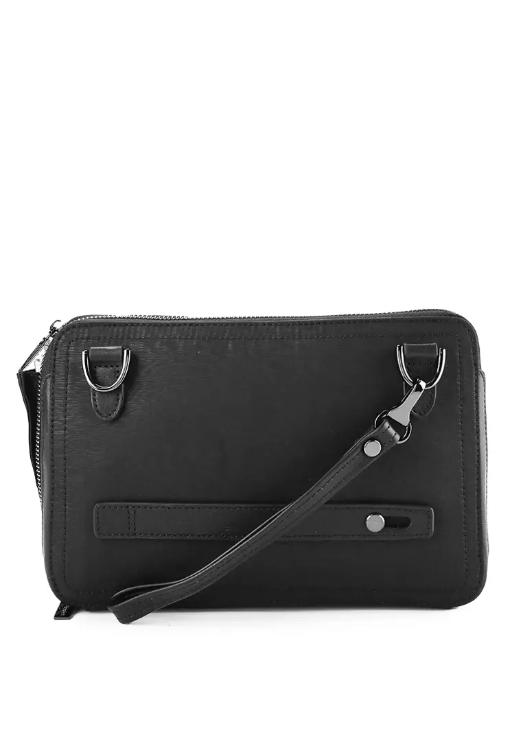 Tas Hush Puppies Pouch Bag Tas Hush Puppies B77-1 Black Premium