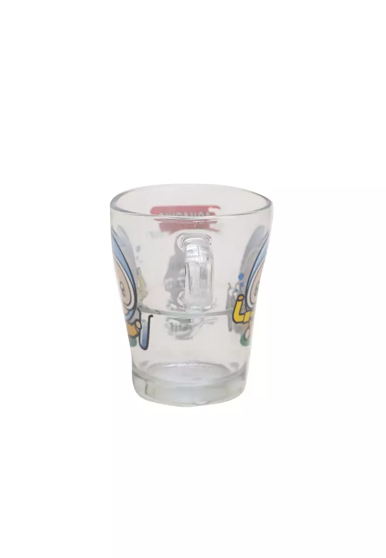 Briliant 1pc Glass Mug S12 Zodiak Sign Style Aquarius