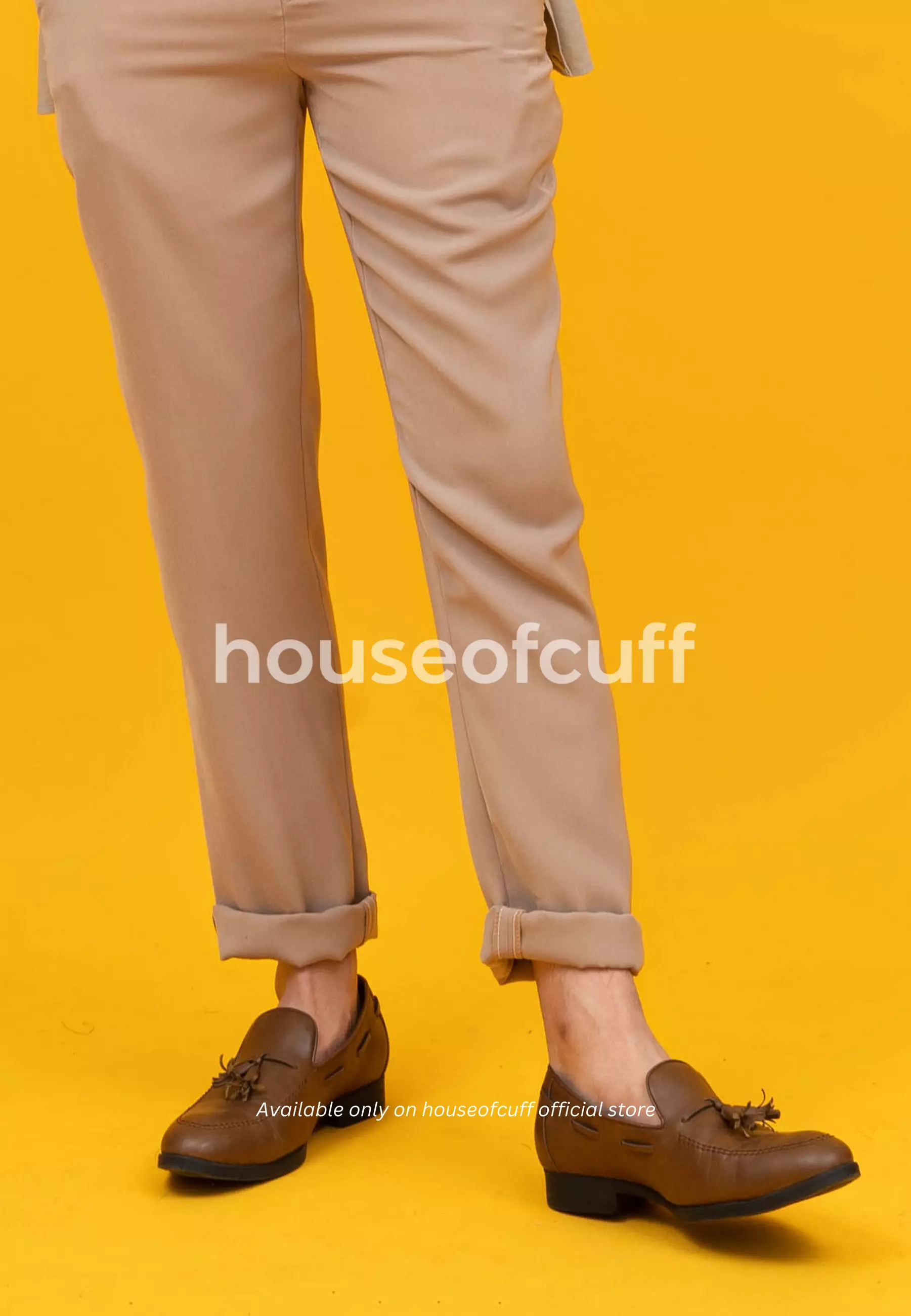 Sepatu kulit pria formal pantofel Tassel loafer coklat houseofcuff