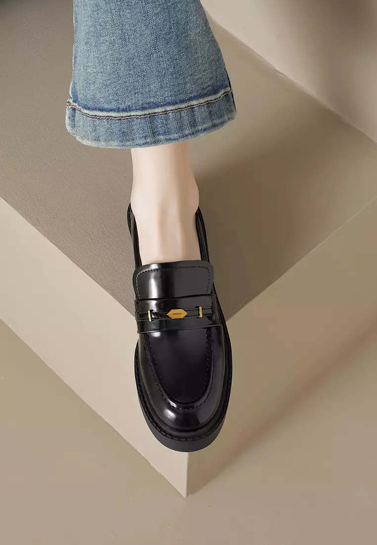 3.5CM 復古厚底樂福鞋 WW1083-2