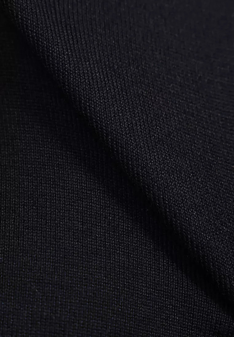 MANZONE X Hermanto Tanoko - Kaos Knit Lengan Pendek Pria Nobel 02 - Black Colour Black