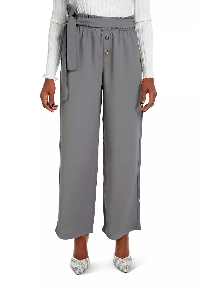 パンツ Multi Button Slacks Grey Slight Vogue Multi Button Slacks Grey Slight Vogue