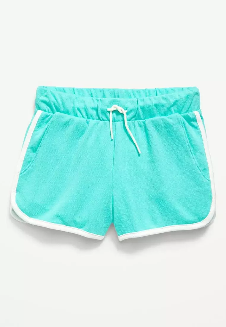 French Terry Dolphin-Hem Cheer Shorts For Girls