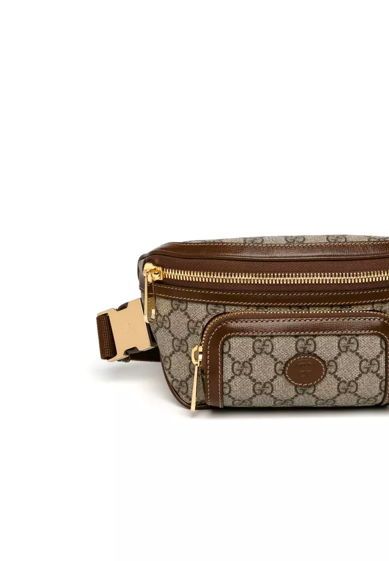 Gucci supreme belt bag unisex pre order, Luxury, Bags & Wallets on