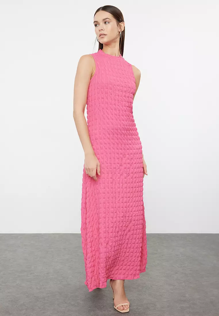Textured Maxi Dress