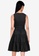 ZALORA BASICS black V-Neck Sleeveless Tiered Dress 2CF87AA13665EBGS_2