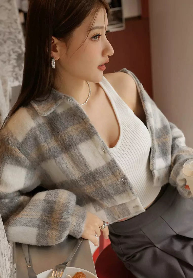 Cropped Knit Tank Top