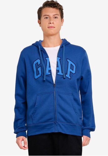GAP blue Brand Logo Hoodie 0F978AA4D1EBB5GS_1