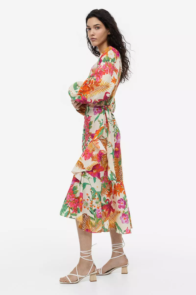 Buy H&M Maxi wrap dress Online | ZALORA Malaysia