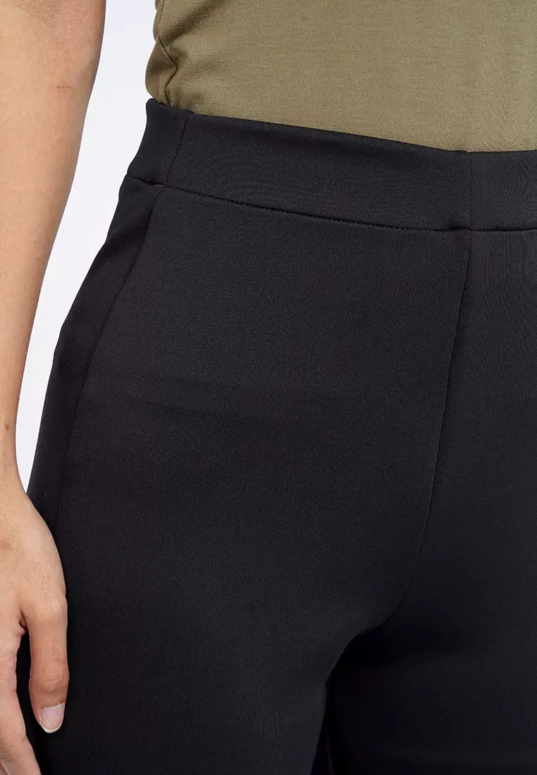 High Rise Fit & Flare Pants