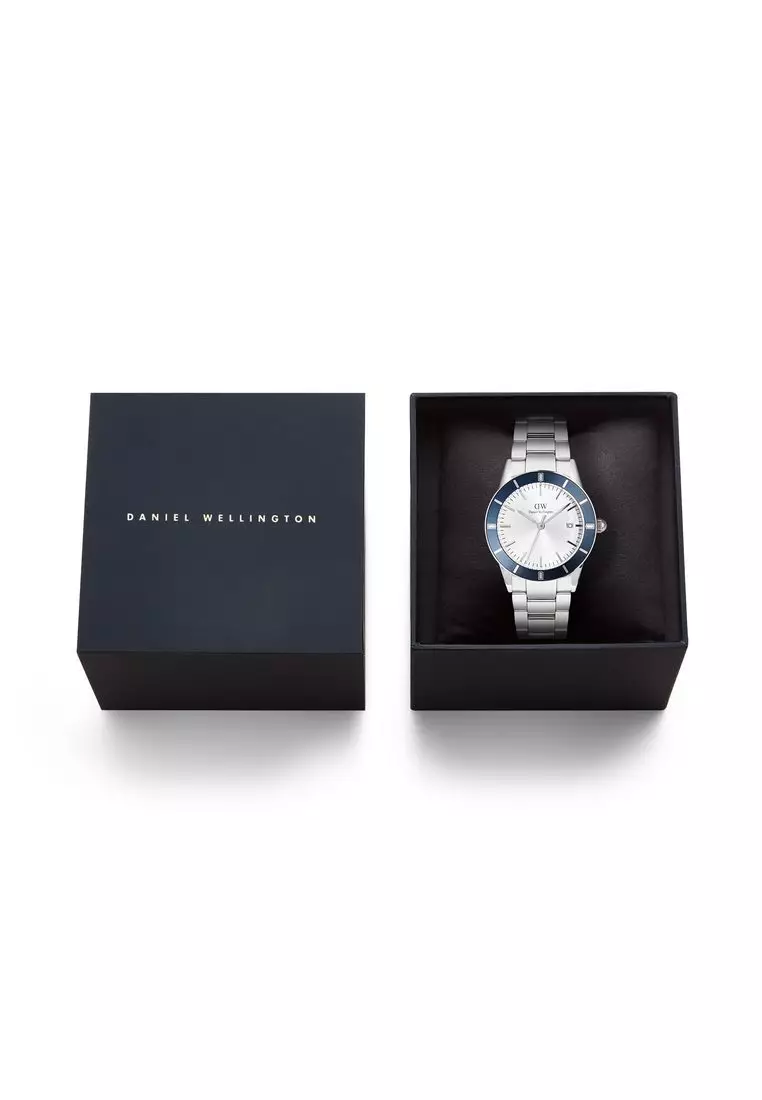 Iconic Paradigma Link Blue Bezel - Men Watch stainless steel watch DW Official Authentic Original