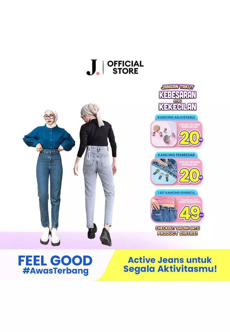Highwaist Boyfriend Jeans 028 FEEL GOOD