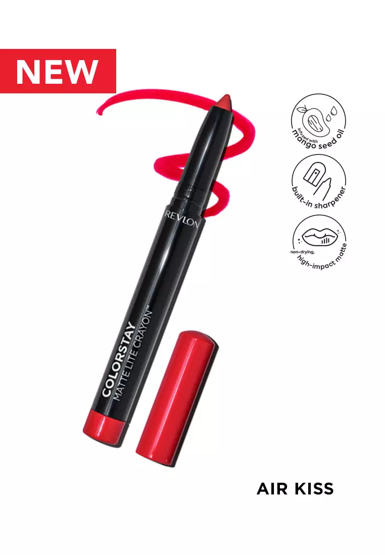 Discount on Revlon  shoes - SKU: Revlon Colorstay Matte Lite Crayon™ All-Day Wear, Smudge-Proof, Water-Resistant Air Kiss