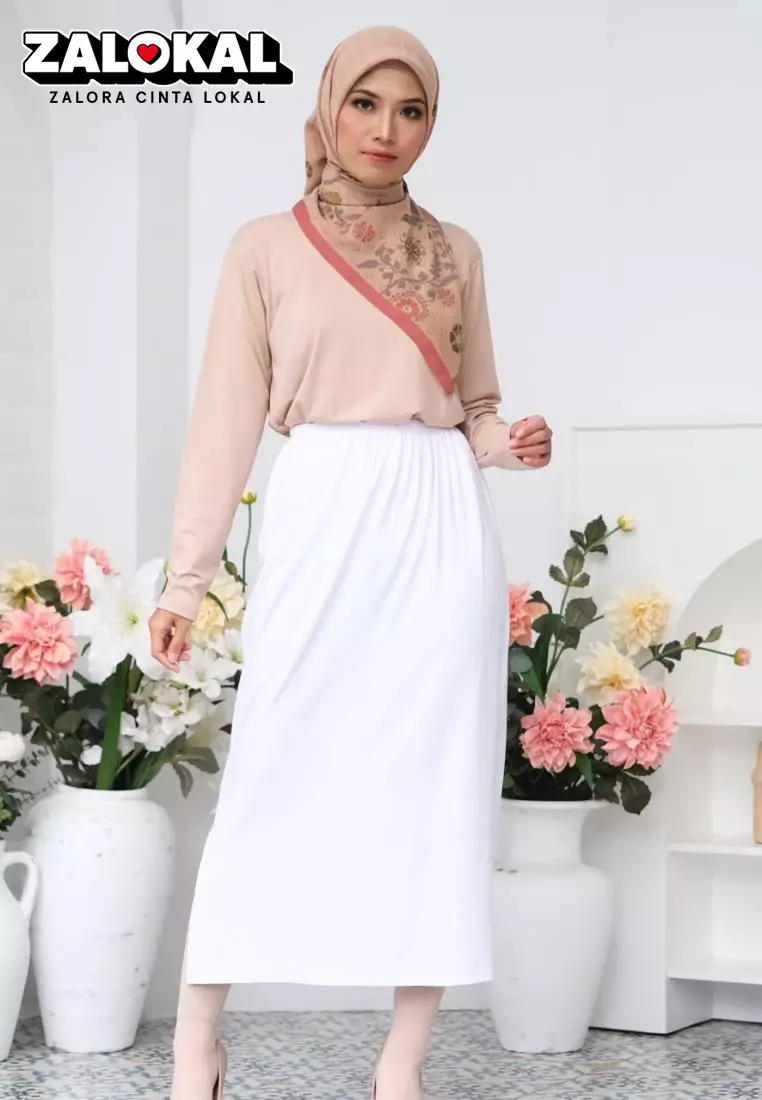 Jual ZOYA Zoya Lana Basic Skirt Rok Muslim Panjang Wanita Bahan Rayon
