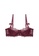 ZITIQUE red Women's European Style Half-Cup Ultra Thin Pad See-through Lace Lingerie Set (Bra And Underwear) - Wine Red 6EFDBUSCFFEB22GS_2