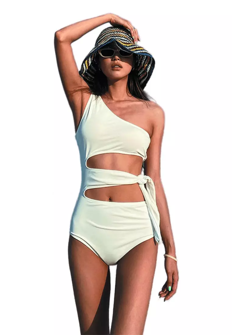 LNM5002 Korean Lady Bikini Swimwear  White