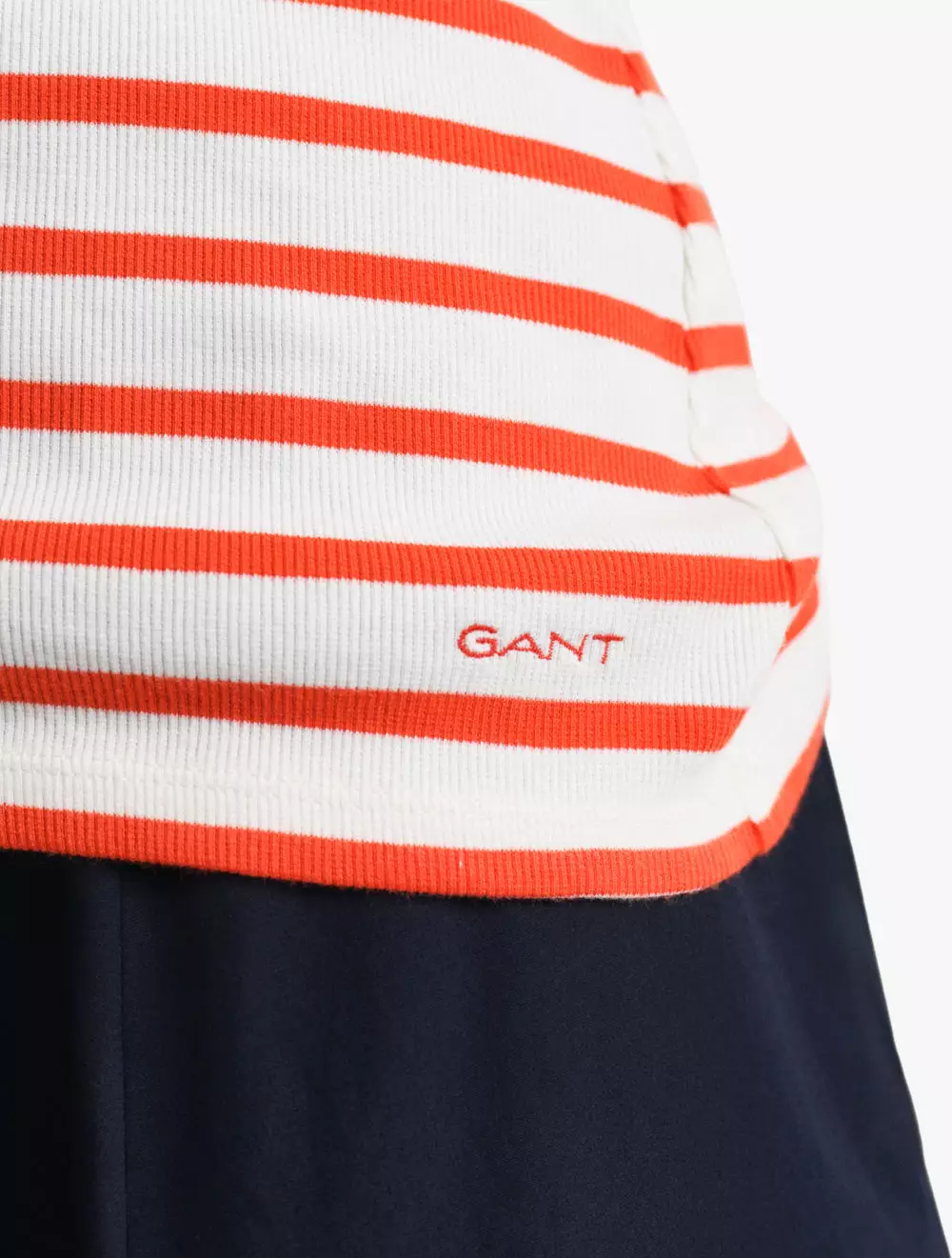 GANT - Pakaian Wanita - Striped Tank Top - Orange Red