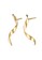 Elli Germany gold Perhiasan Wanita Perak Asli - Silver Anting Dangle Wave Spiral Trend Geo Gold Plated 81F37ACE848666GS_3