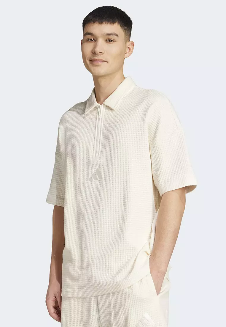Buy ADIDAS All SZN Waffle Knit Half-Zip Polo Shirt 2026 Online