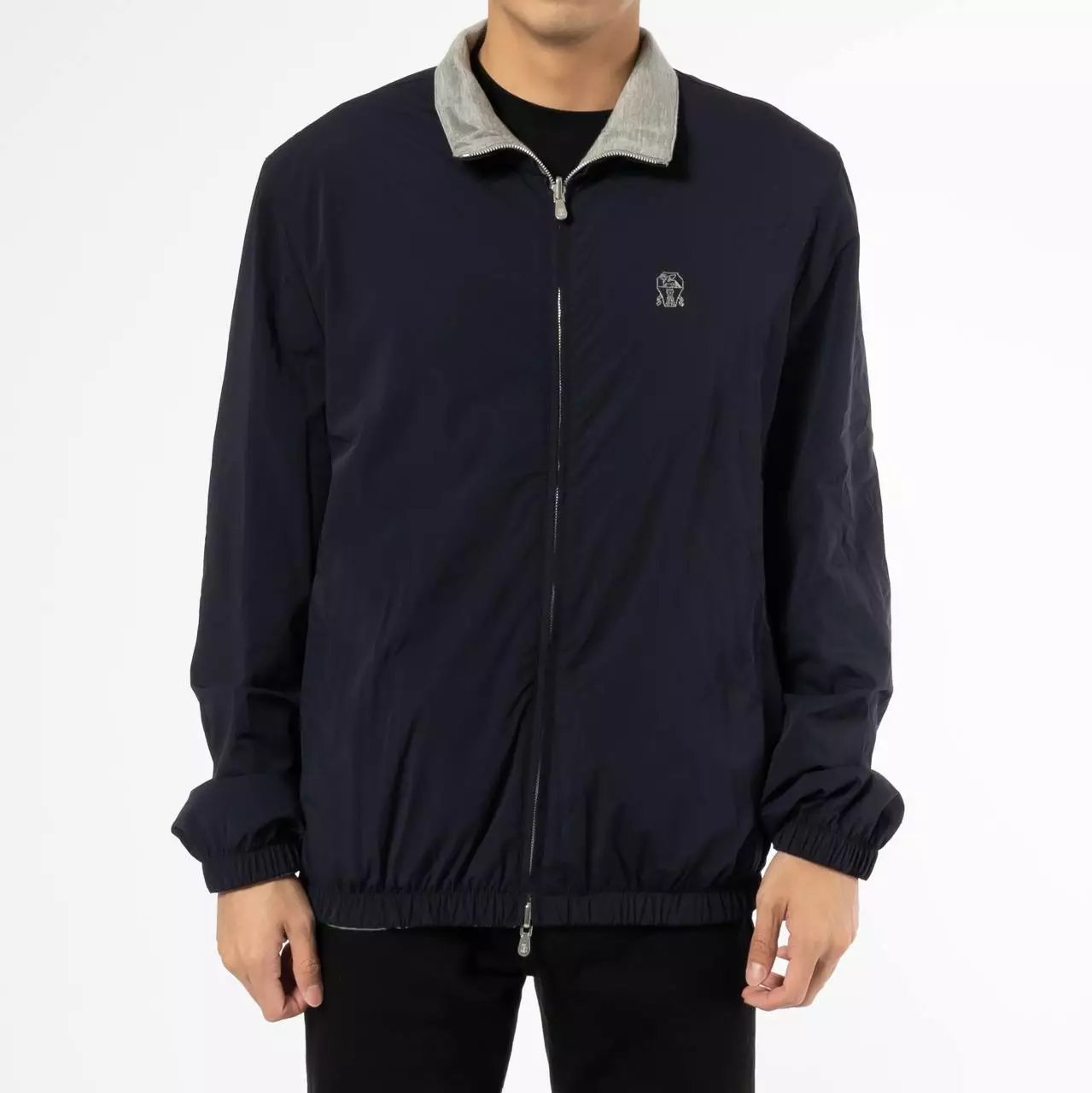 [4.4PRIL KEJUTAN HARGA] Bonded Nylon Reversible Jacket Navy Grey