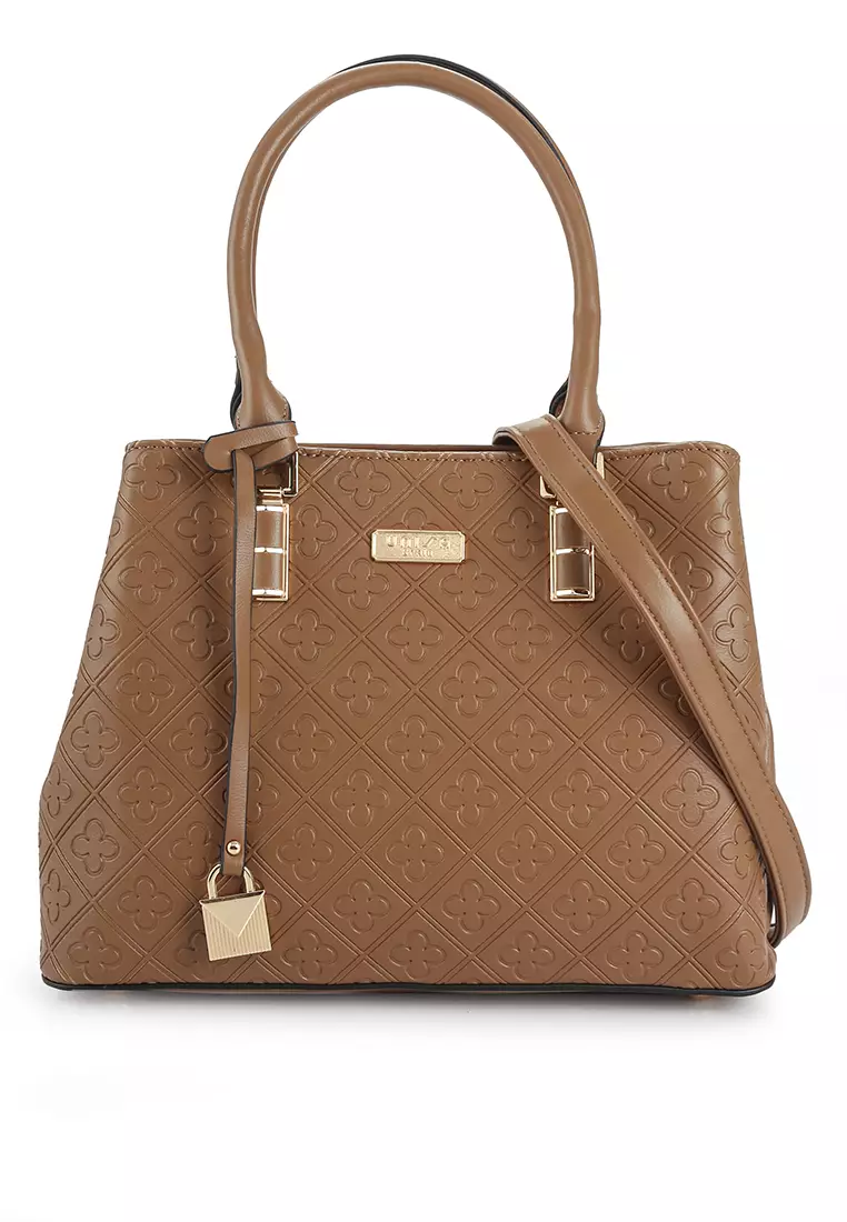 Kamryn debossed best sale logo shopper