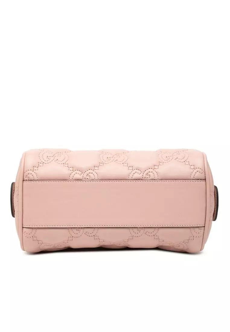 二手 Gucci Mini GG Marmont Matelasse 皮革手提包
