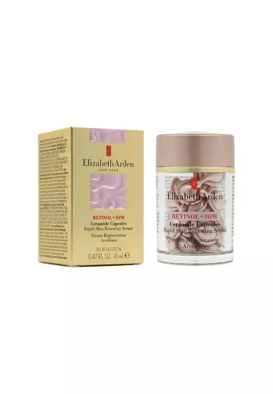 ELIZABETH ARDEN Retinol + HPR Ceramide Capsules Rapid Skin Renewing Serum 30piece